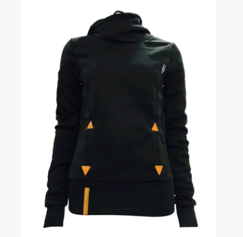 Autumn fashion hooded long-sleeved pocket embroidered hooded sweater women