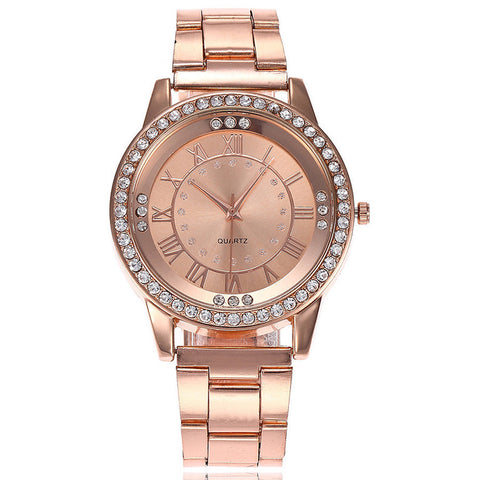 Rose Gold  Luxury Women Quartz Watch