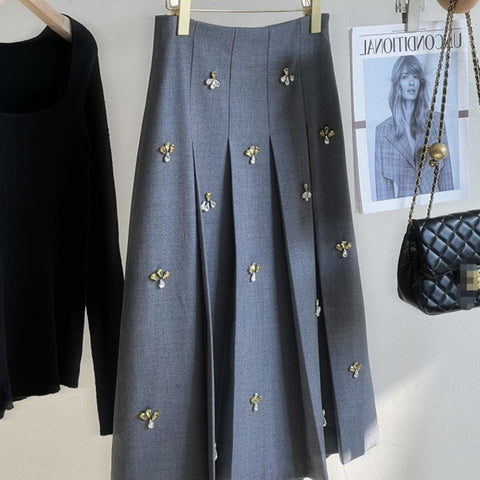 Luxury College Style  Skirt