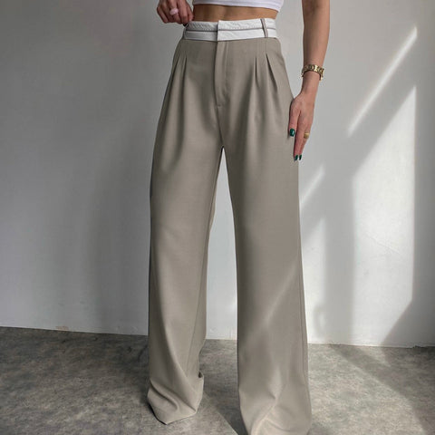 New Solid Color Fashion Slim Casual Trousers